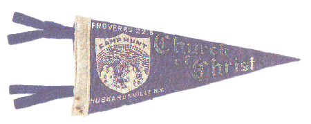 Camp Hunt banner from the early fifties. We found it as we were going through some old boxes of stuff this year (2004).